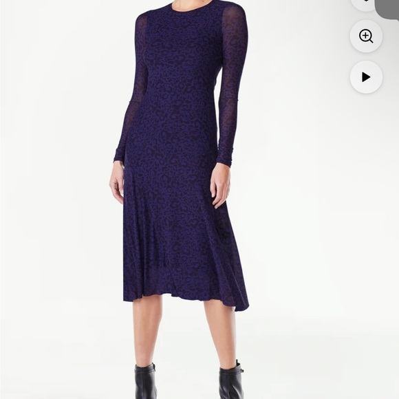 Scoop NYC Dresses & Skirts - Scoop Purple Long-Sleeve Dress